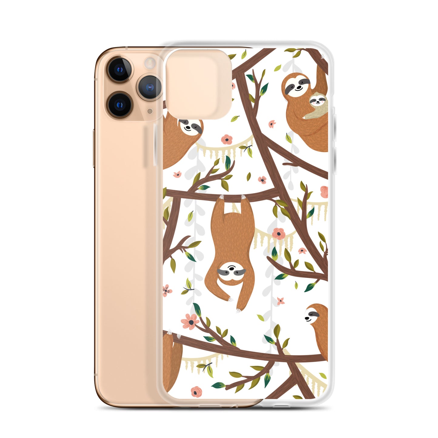 Cute Woodland Sloth iPhone Case