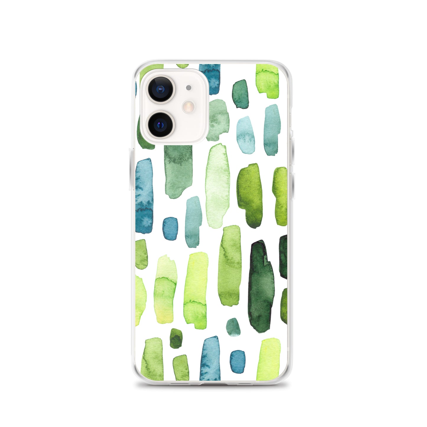 Green Abstract Paint Strokes iPhone Case