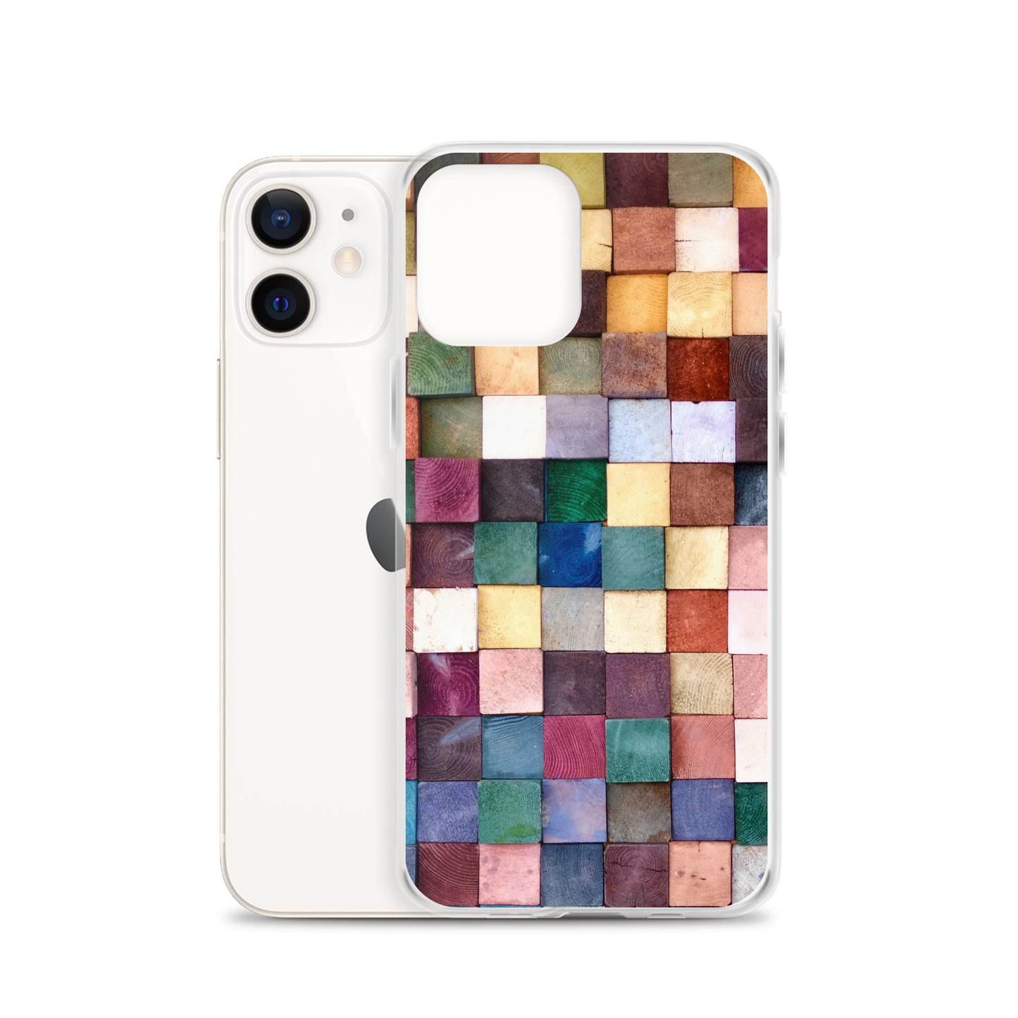 Colorful Wood Blocks Photo iPhone Case