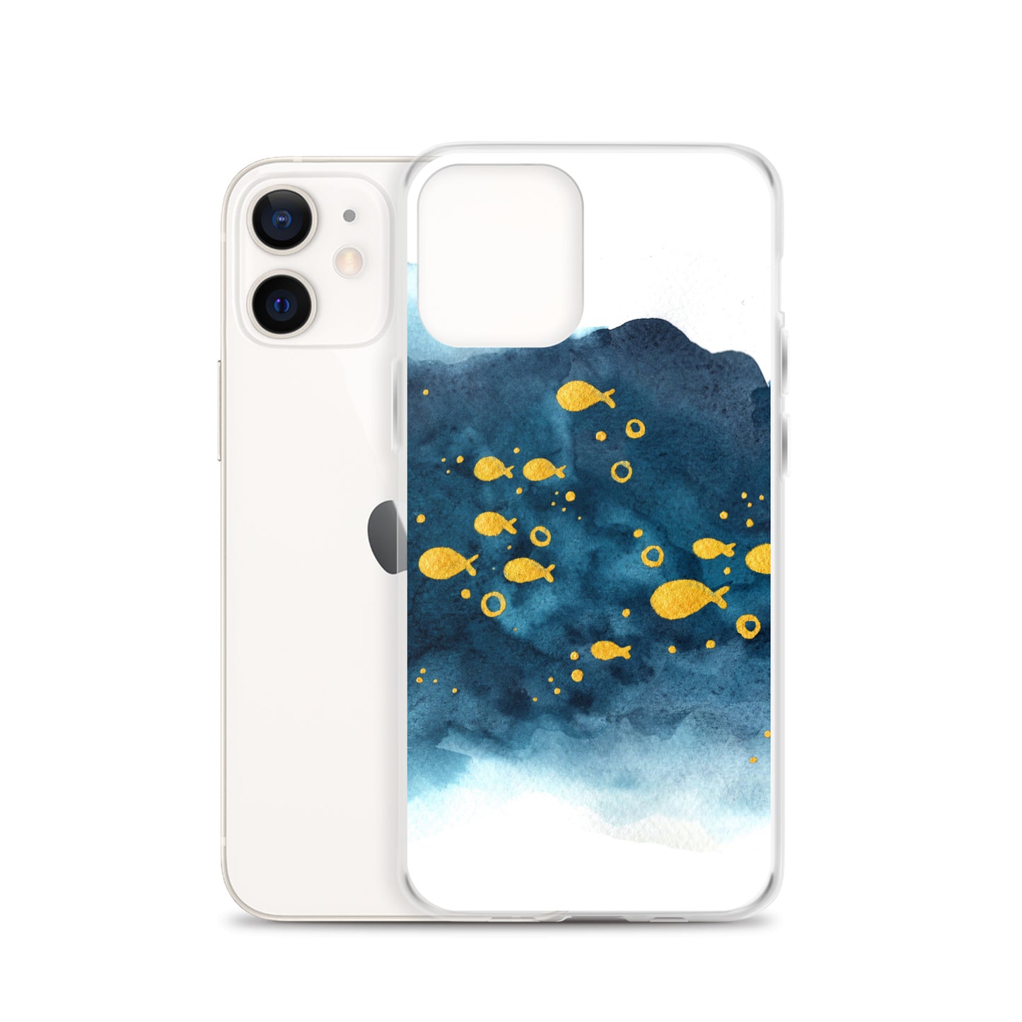 Watercolor School of Fish iPhone Case