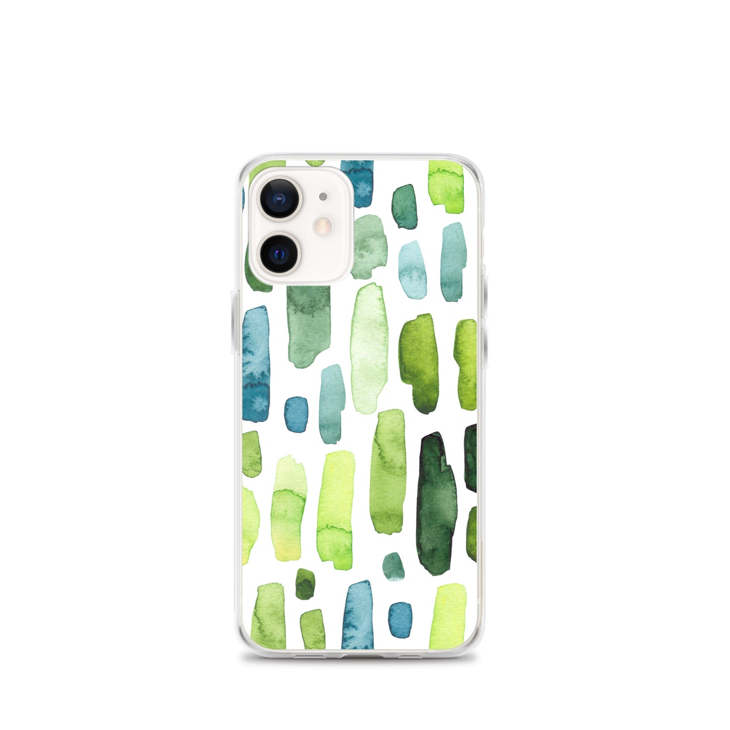 Green Abstract Paint Strokes iPhone Case