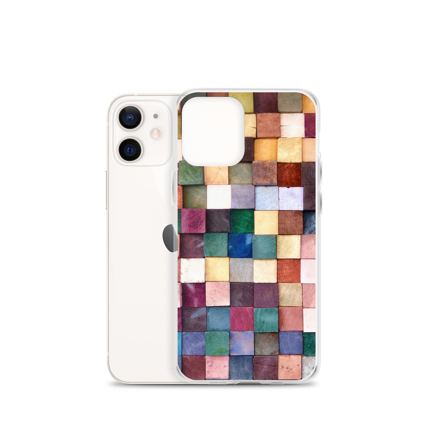 Colorful Wood Blocks Photo iPhone Case