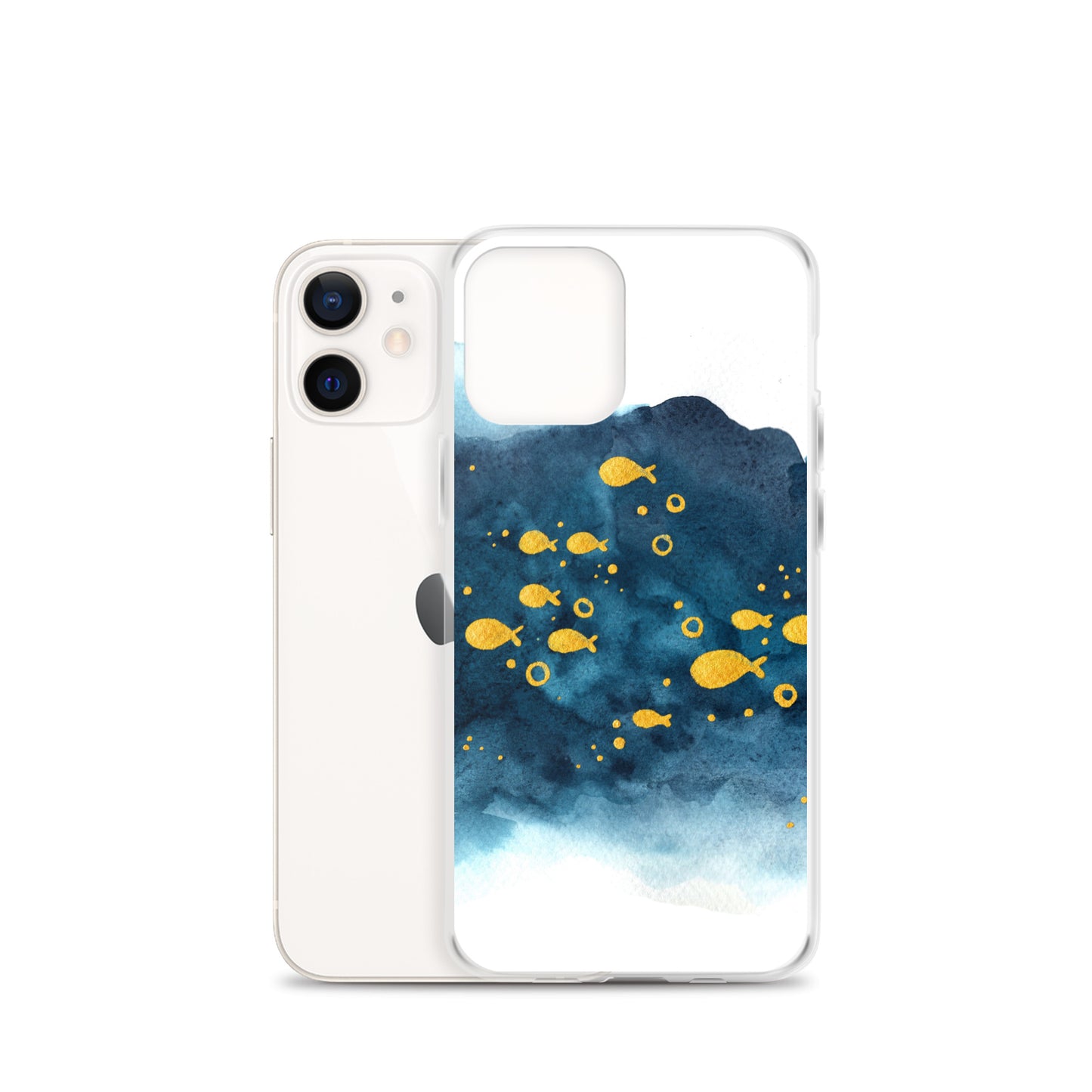 Watercolor School of Fish iPhone Case