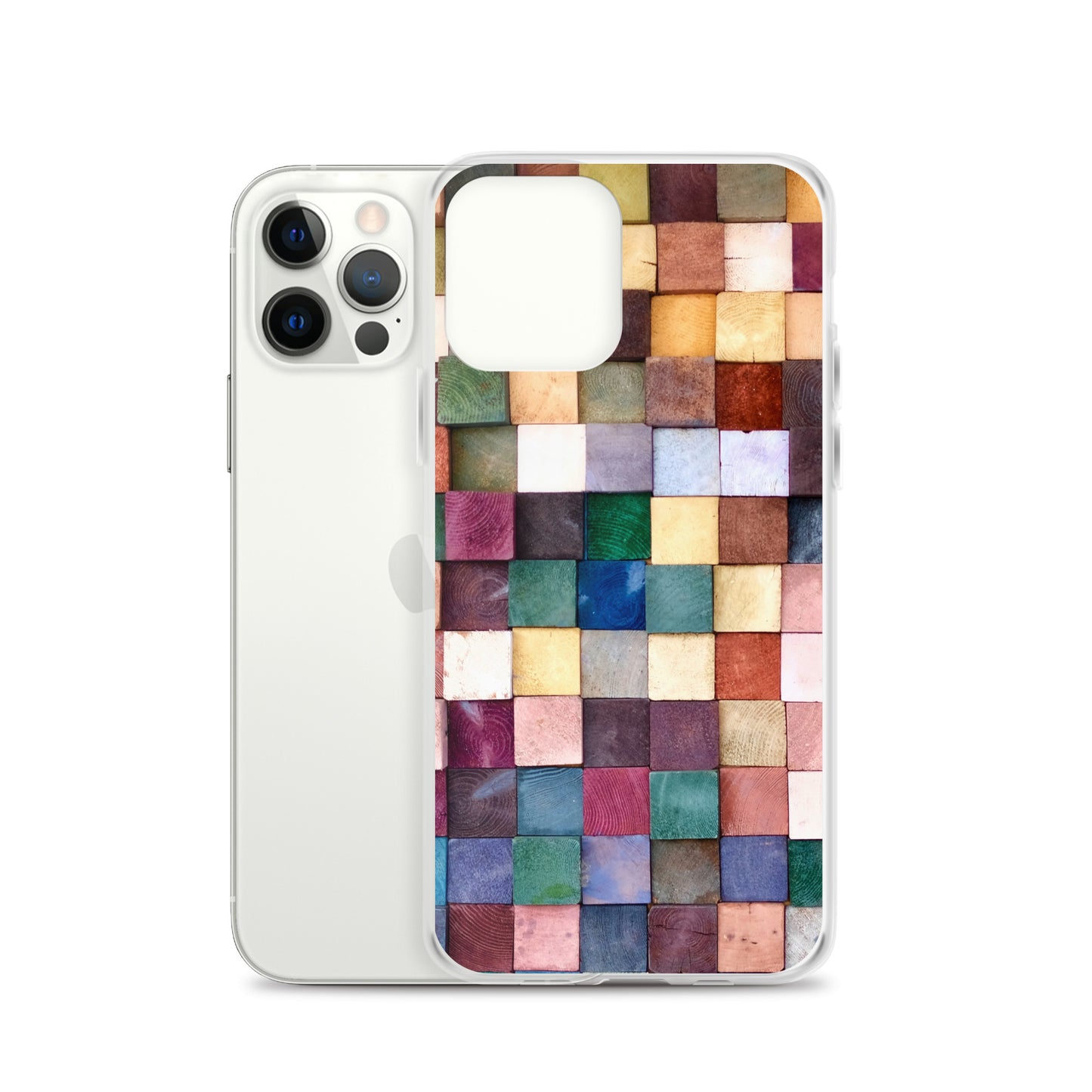 Colorful Wood Blocks Photo iPhone Case