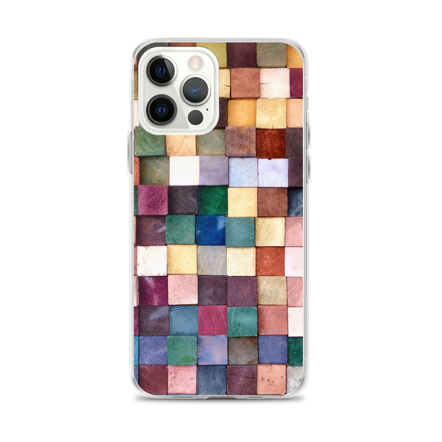 Colorful Wood Blocks Photo iPhone Case