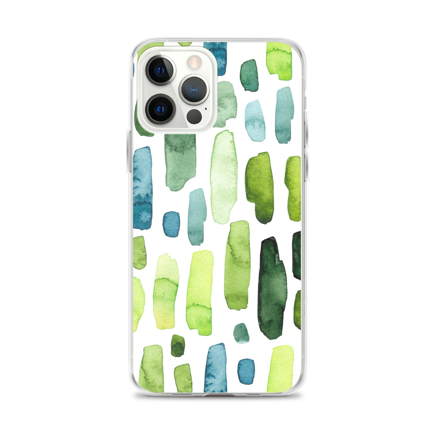 Green Abstract Paint Strokes iPhone Case