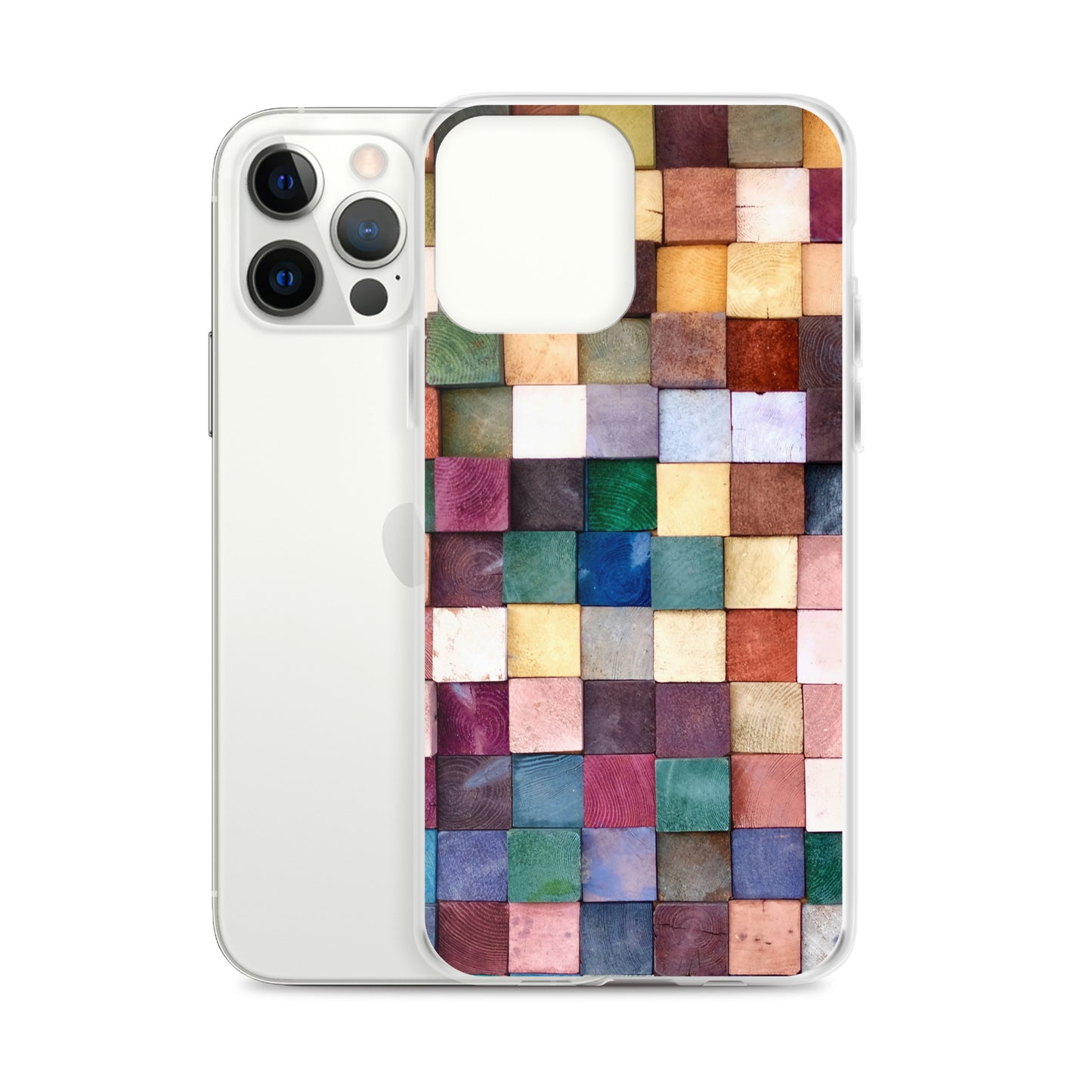 Colorful Wood Blocks Photo iPhone Case