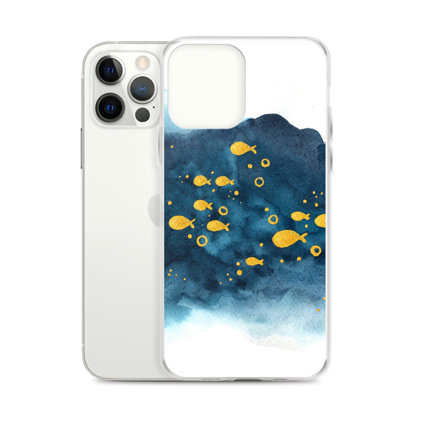 Watercolor School of Fish iPhone Case