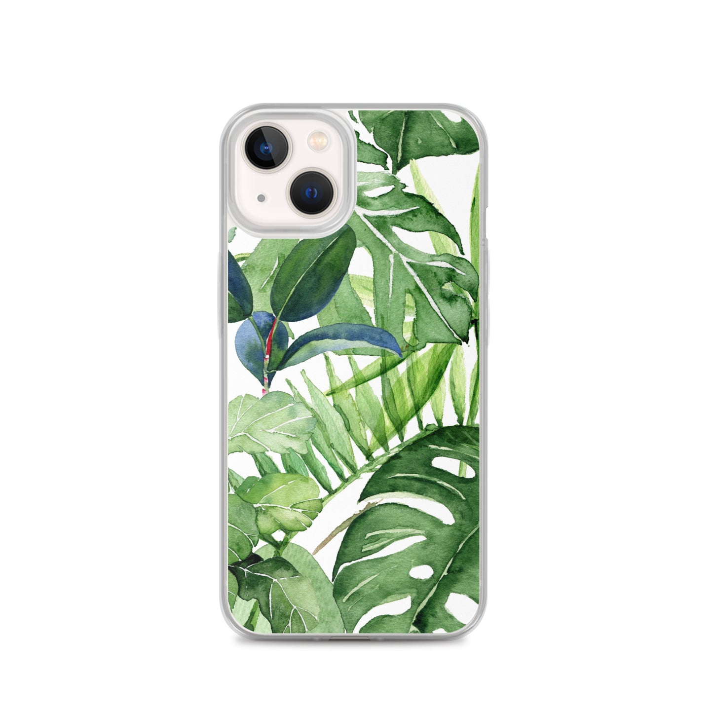 Tropical Floral Leaves iPhone Case