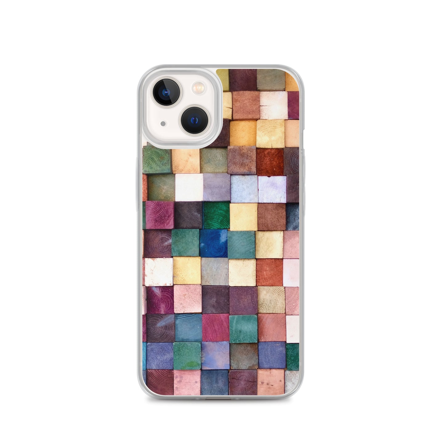 Colorful Wood Blocks Photo iPhone Case