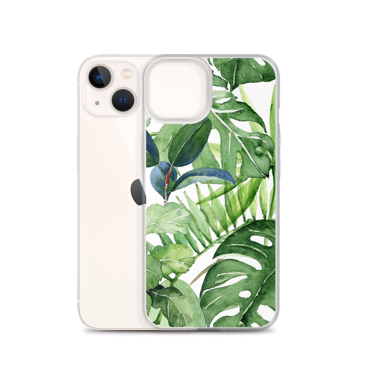 Tropical Floral Leaves iPhone Case