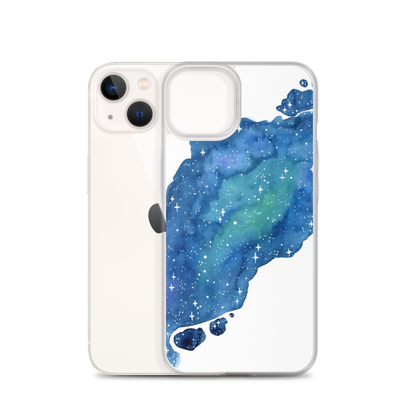 Watercolor Galaxy Aurora iPhone Case