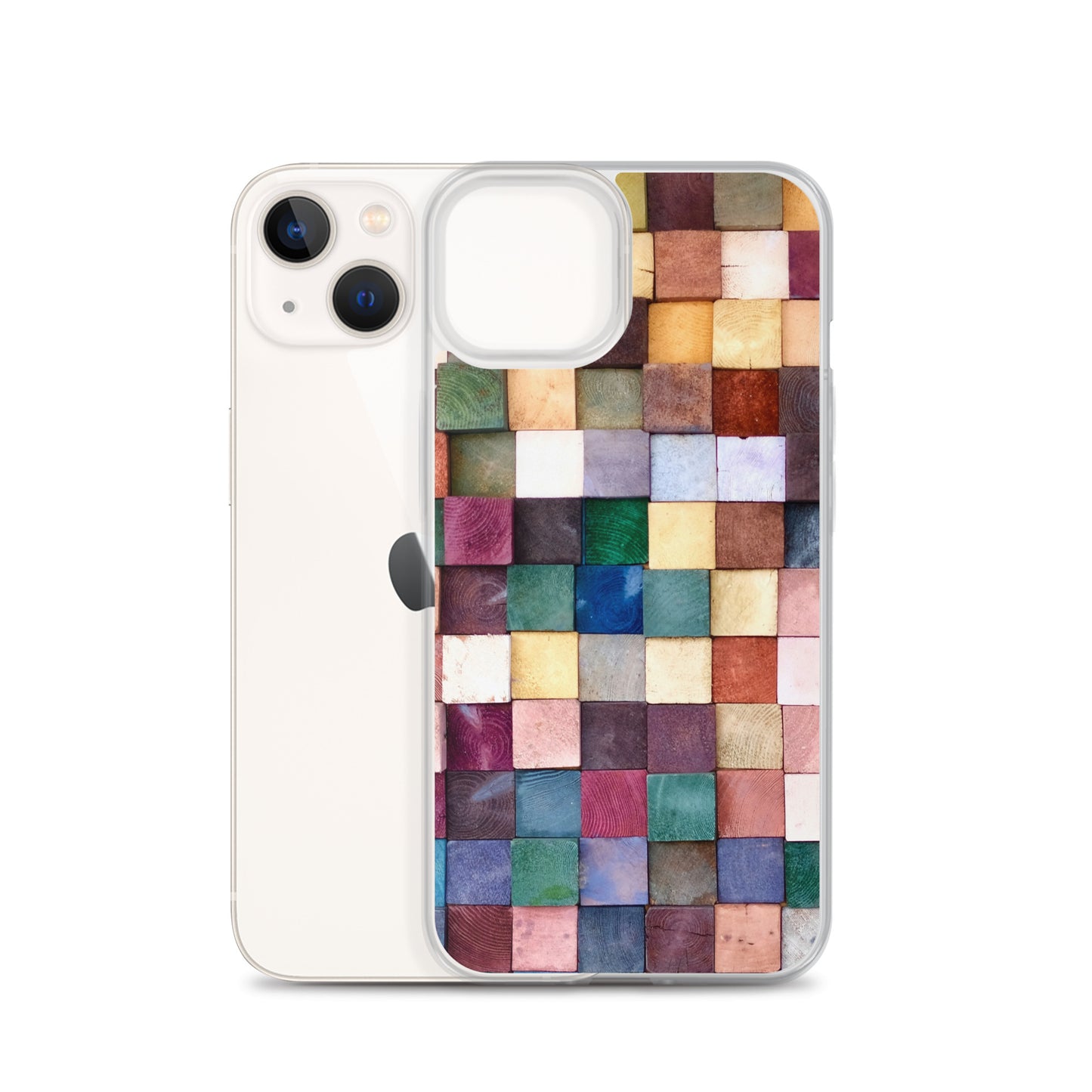 Colorful Wood Blocks Photo iPhone Case