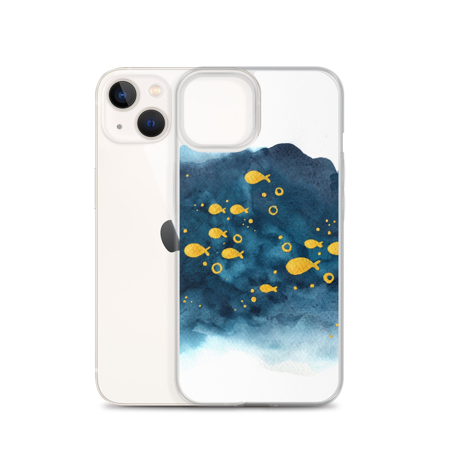 Watercolor School of Fish iPhone Case