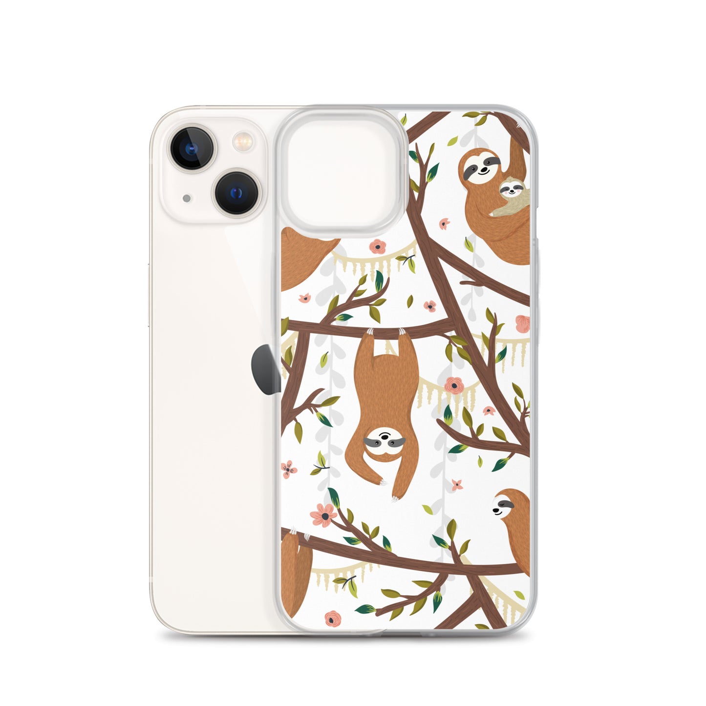 Cute Woodland Sloth iPhone Case