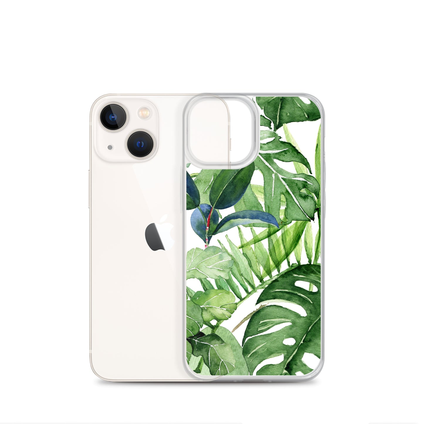 Tropical Floral Leaves iPhone Case