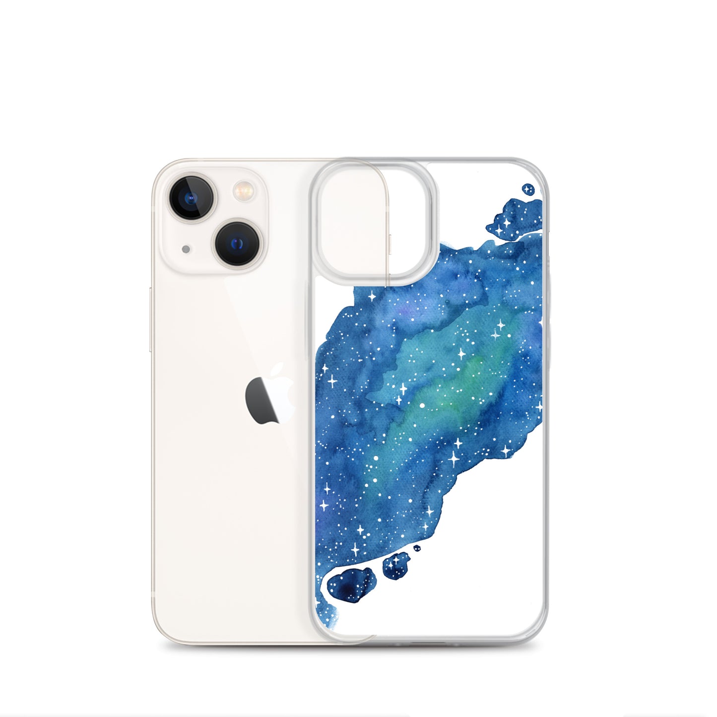 Watercolor Galaxy Aurora iPhone Case