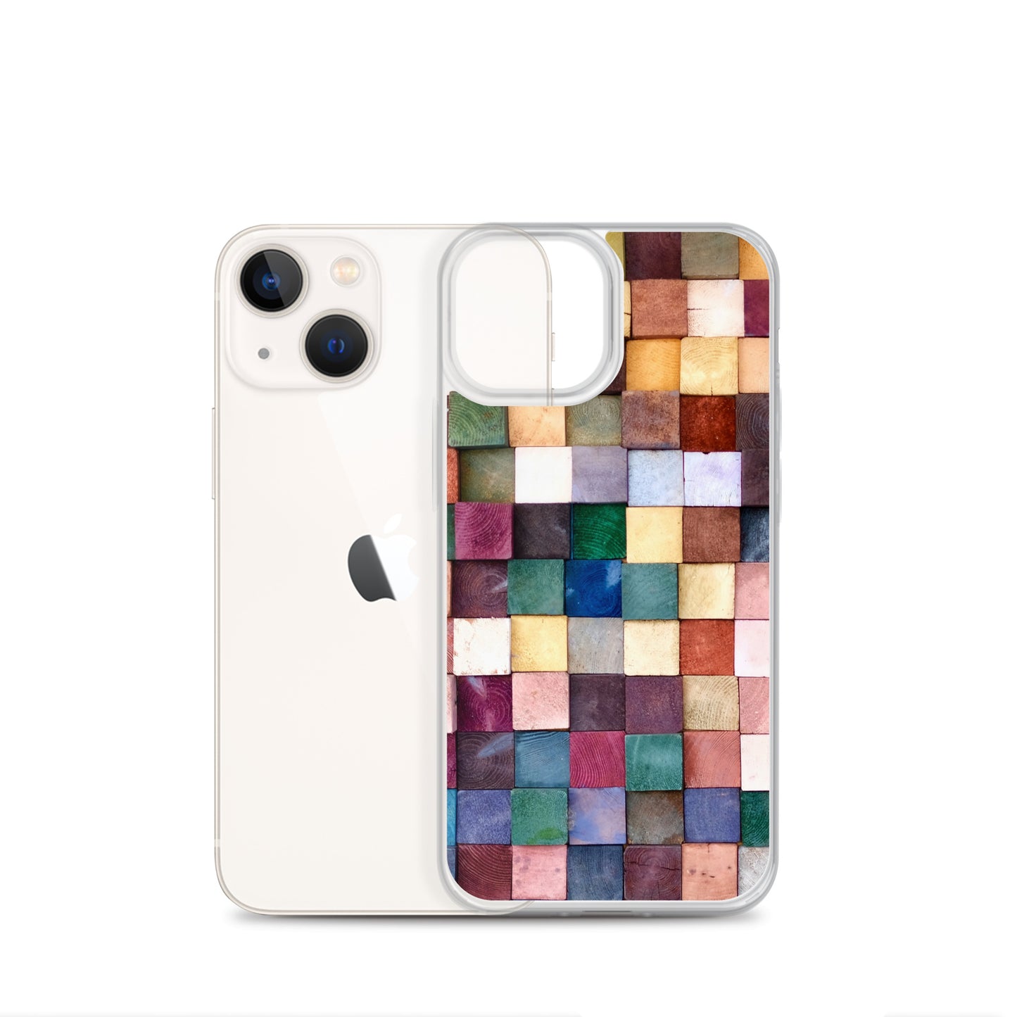 Colorful Wood Blocks Photo iPhone Case