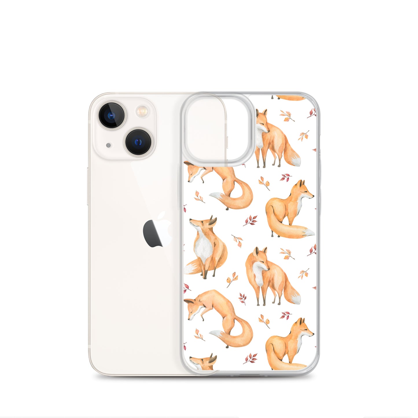 Woodland Foxes iPhone Case