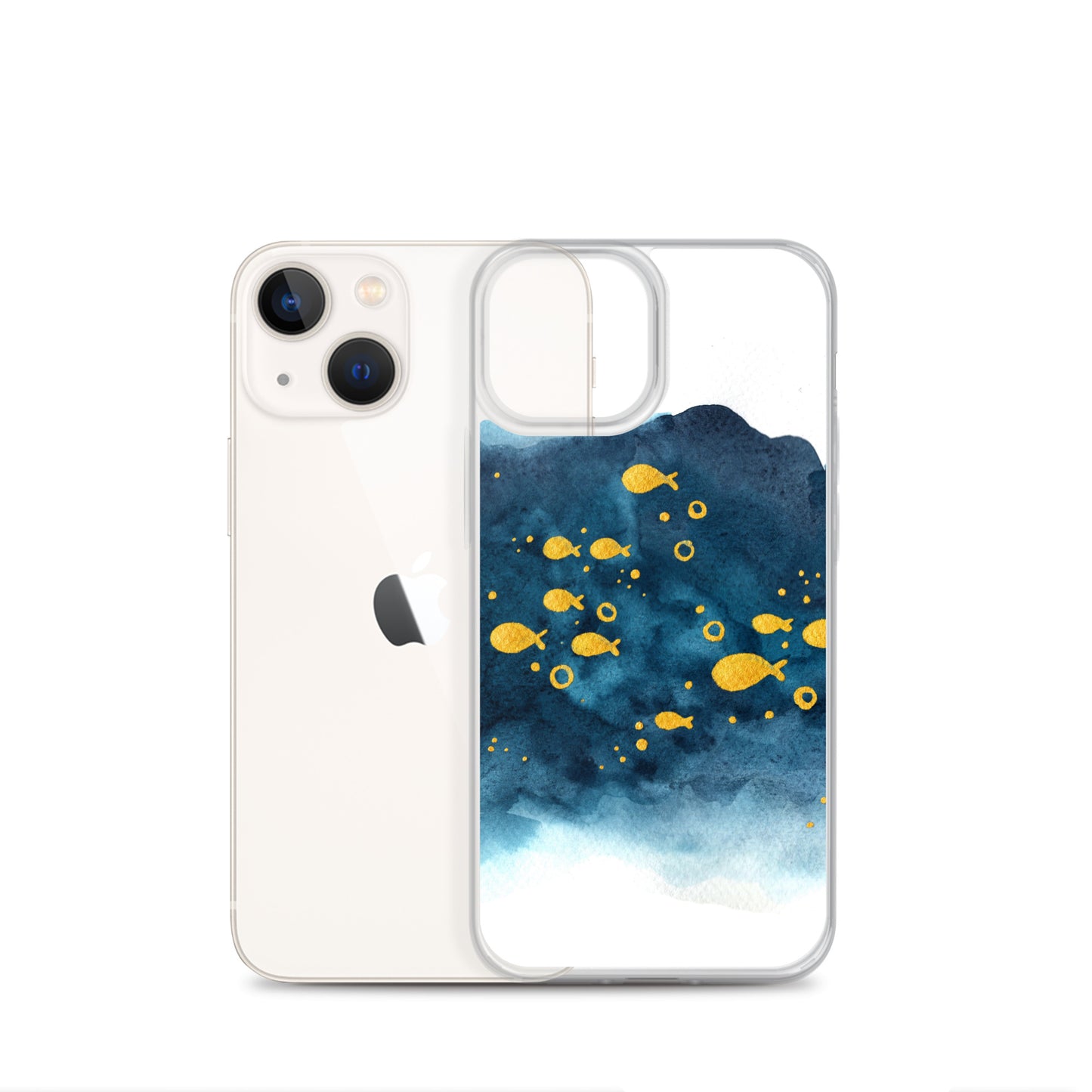 Watercolor School of Fish iPhone Case