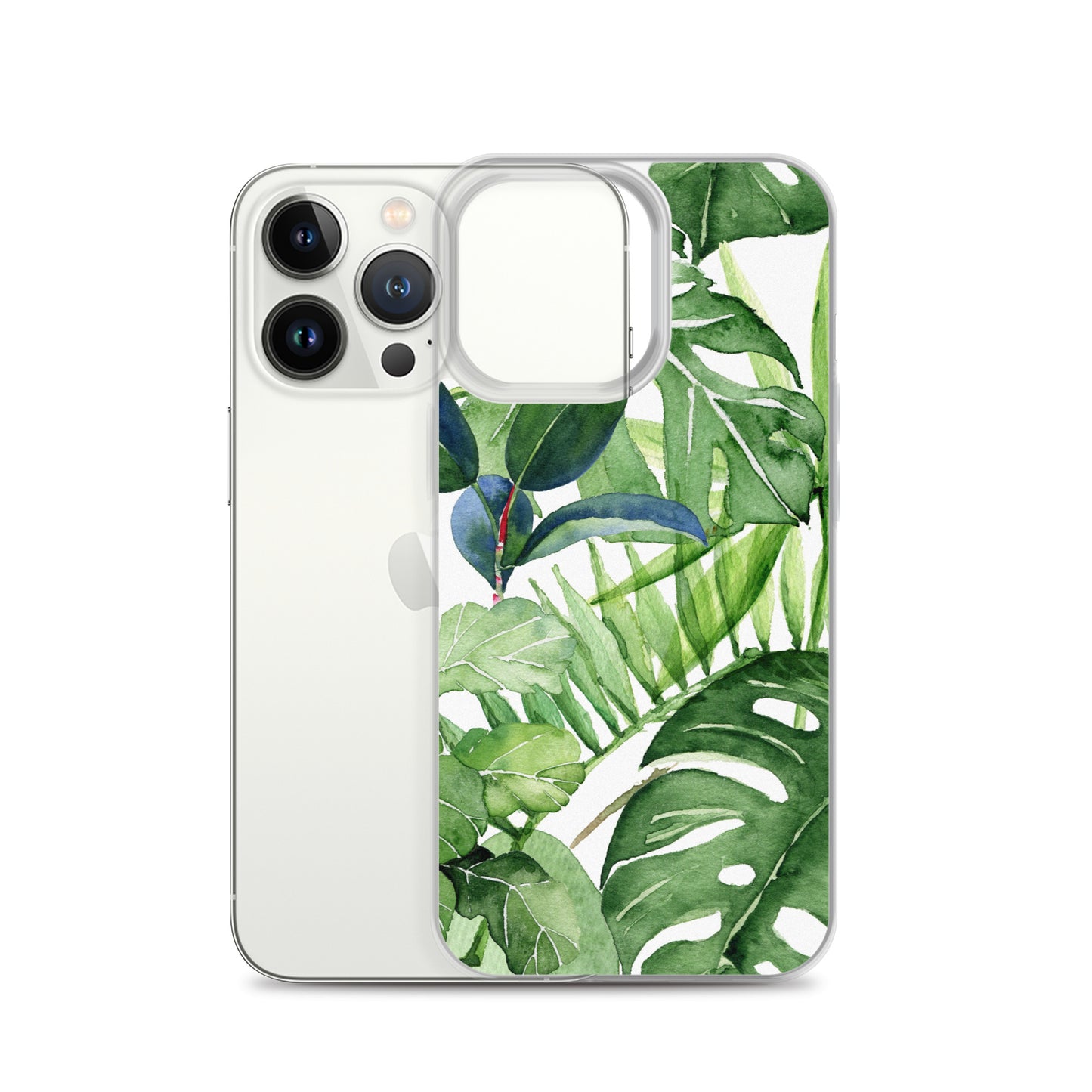 Tropical Floral Leaves iPhone Case