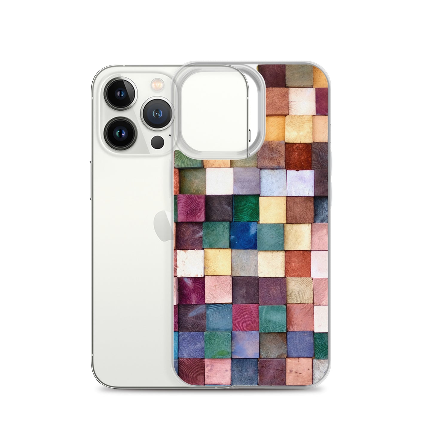 Colorful Wood Blocks Photo iPhone Case