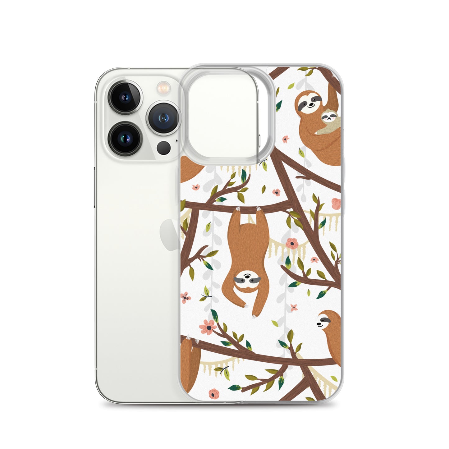 Cute Woodland Sloth iPhone Case