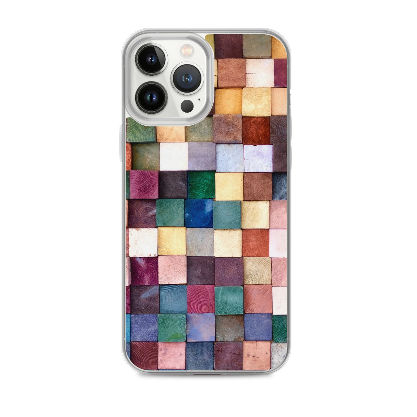 Colorful Wood Blocks Photo iPhone Case