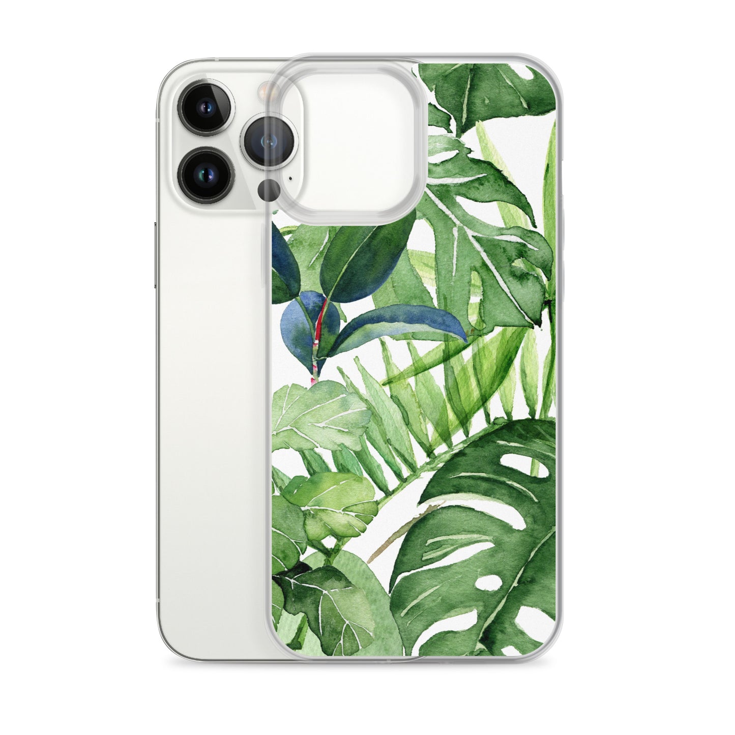 Tropical Floral Leaves iPhone Case