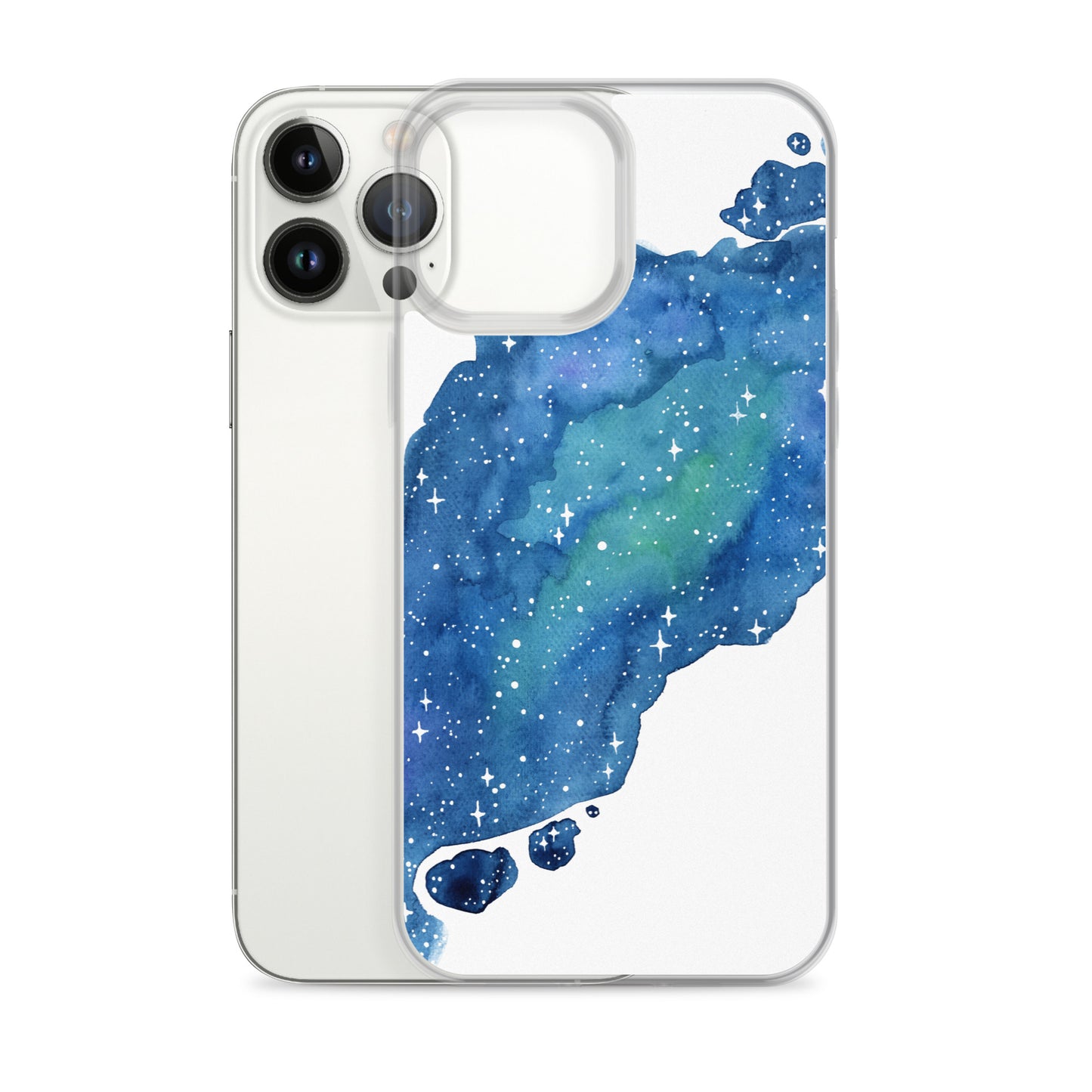 Watercolor Galaxy Aurora iPhone Case