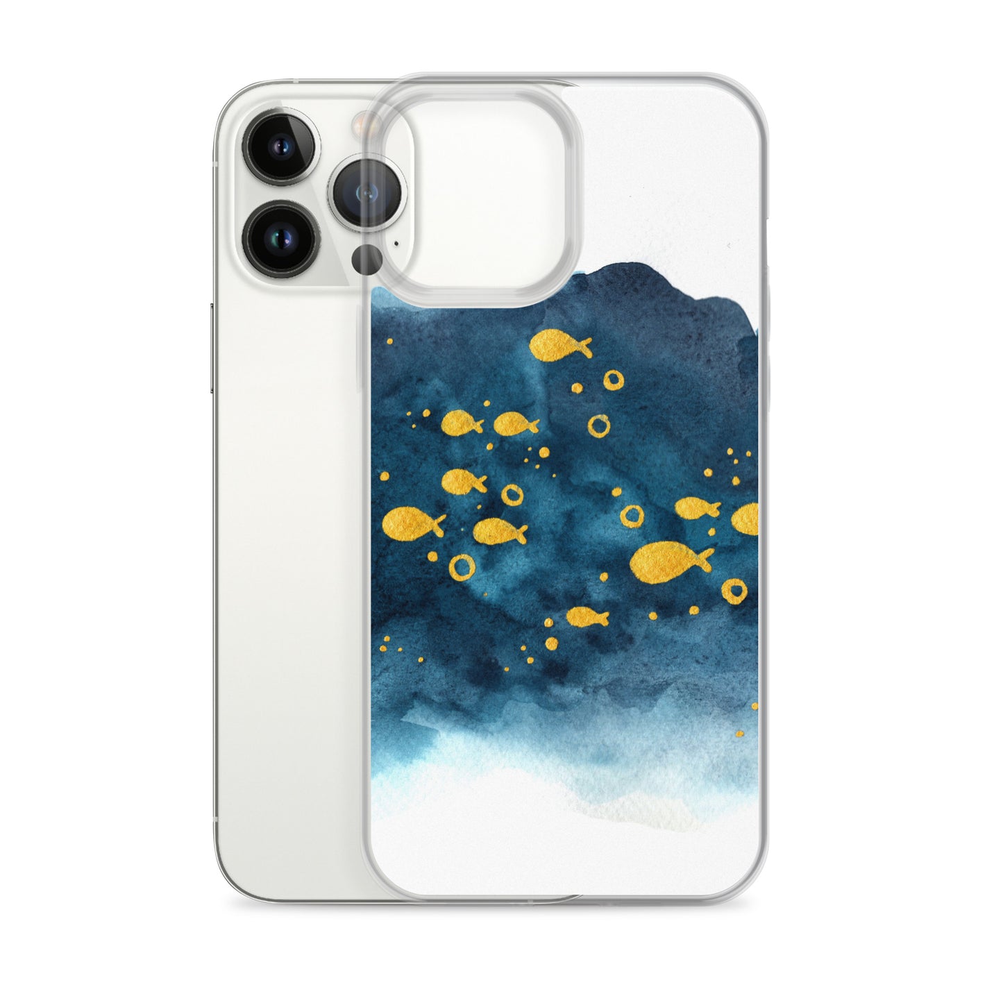 Watercolor School of Fish iPhone Case