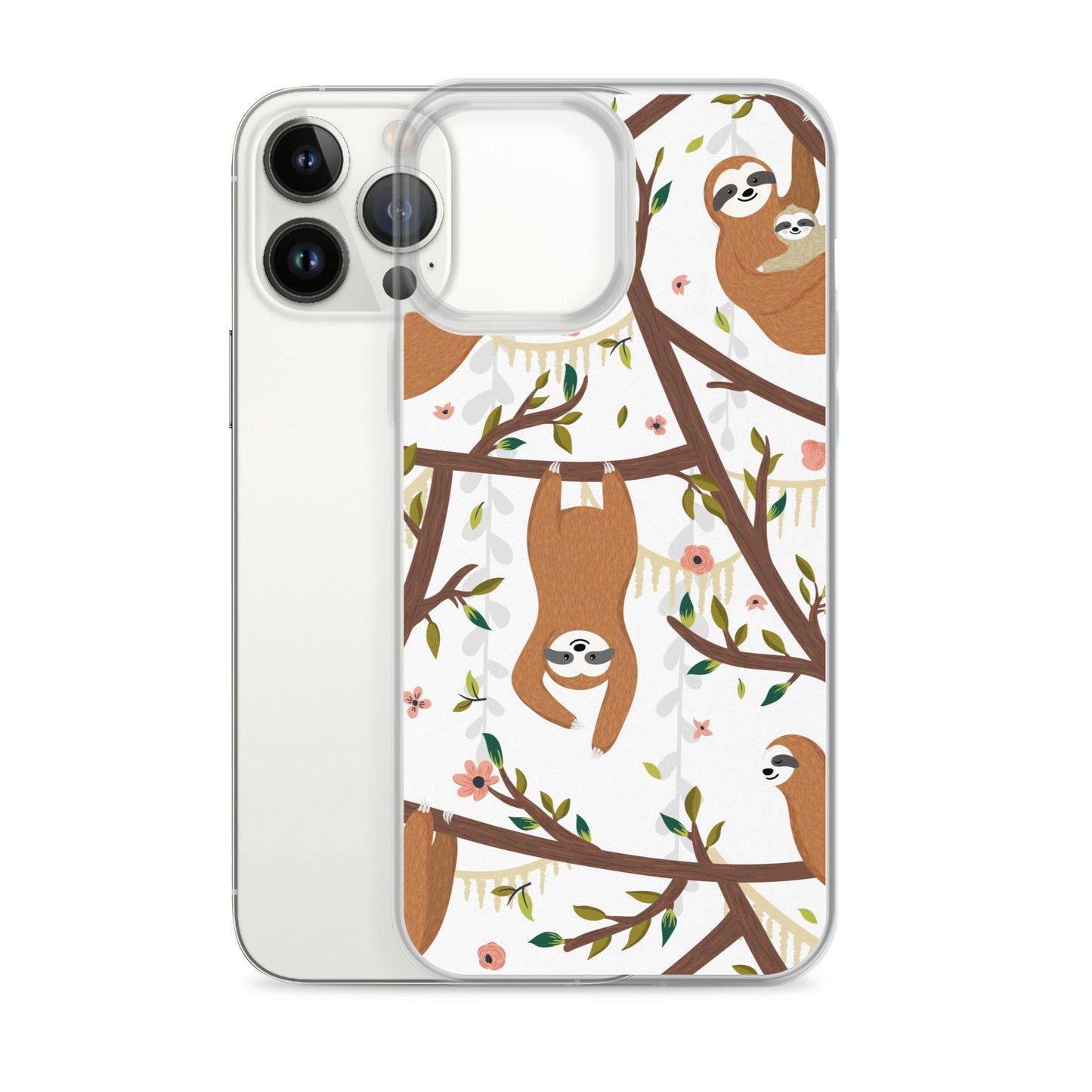 Cute Woodland Sloth iPhone Case