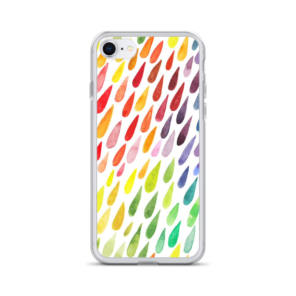 Colorful Raindrops iPhone Case