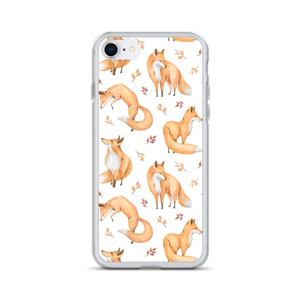 Woodland Foxes iPhone Case