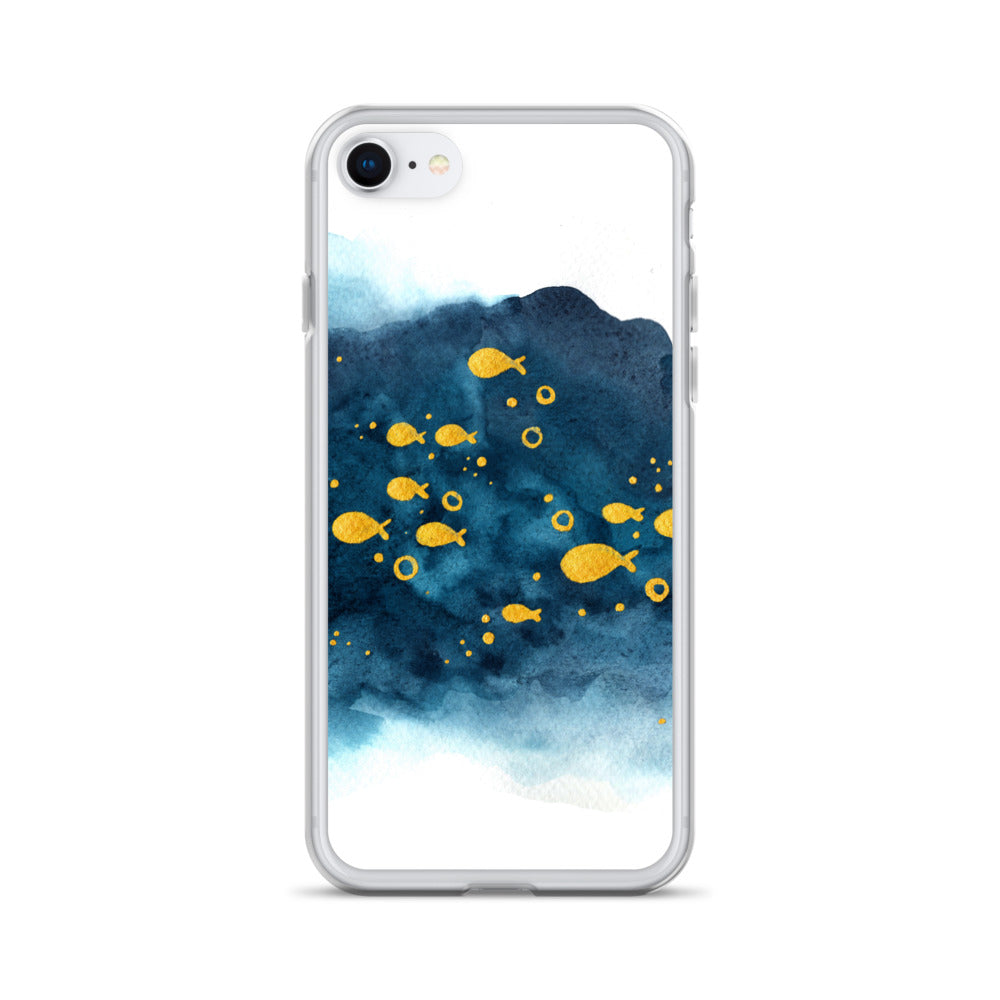 Watercolor School of Fish iPhone Case