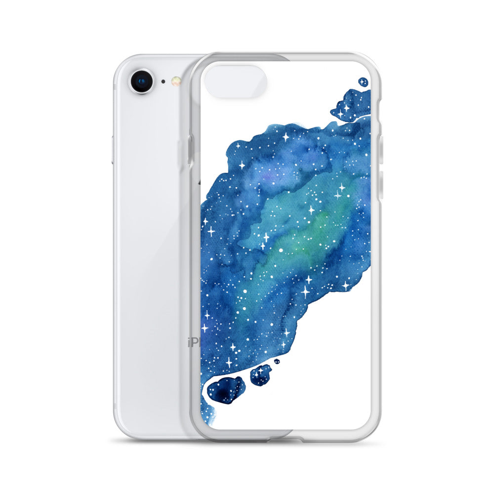 Watercolor Galaxy Aurora iPhone Case