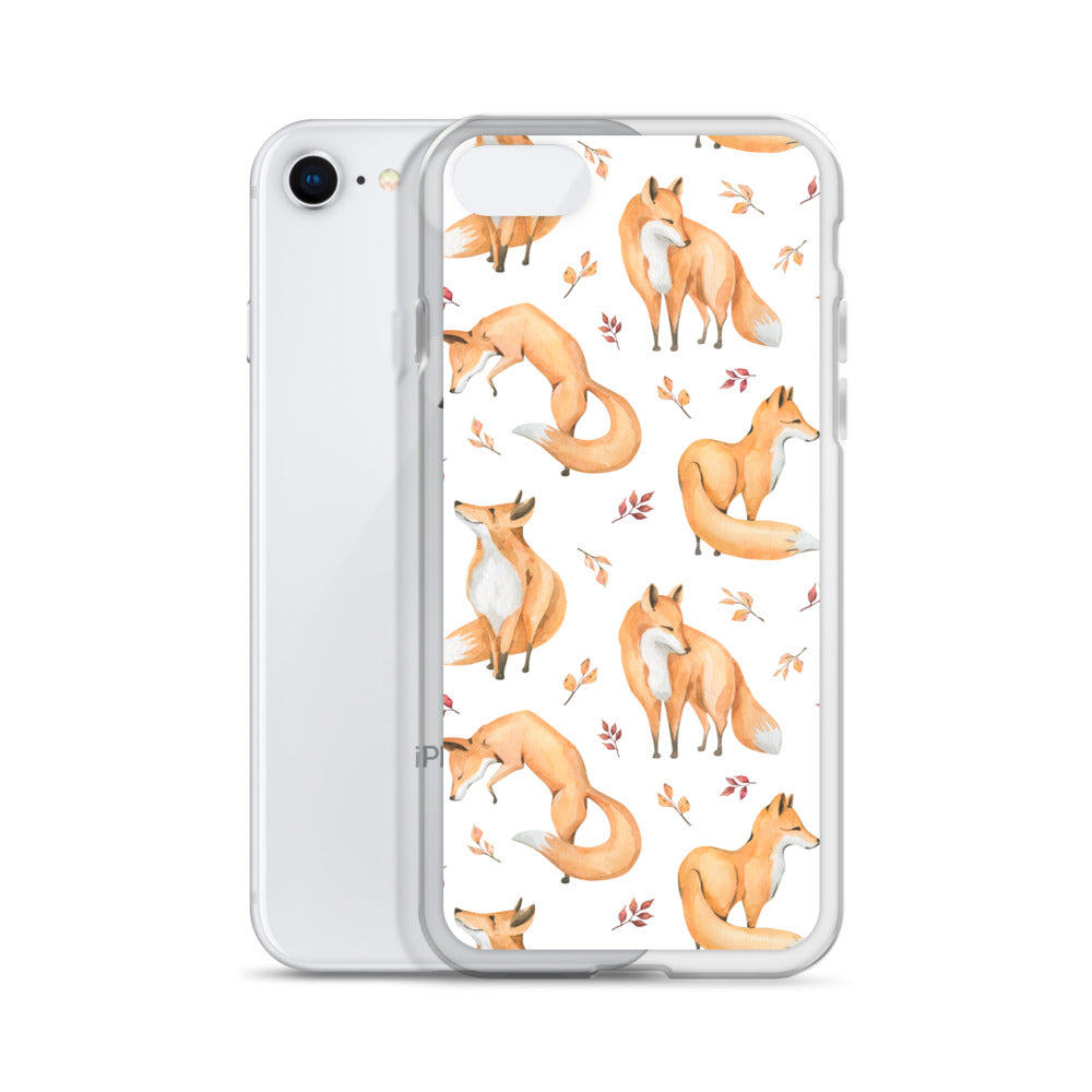 Woodland Foxes iPhone Case