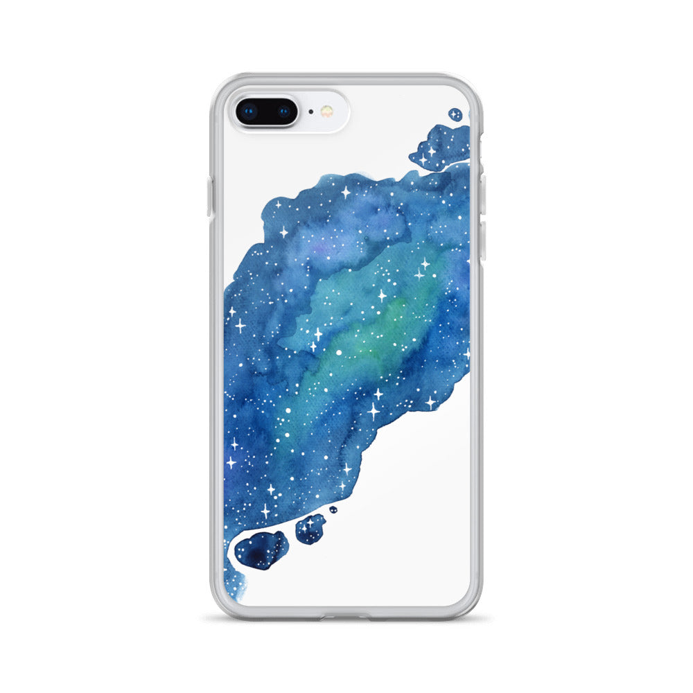 Watercolor Galaxy Aurora iPhone Case