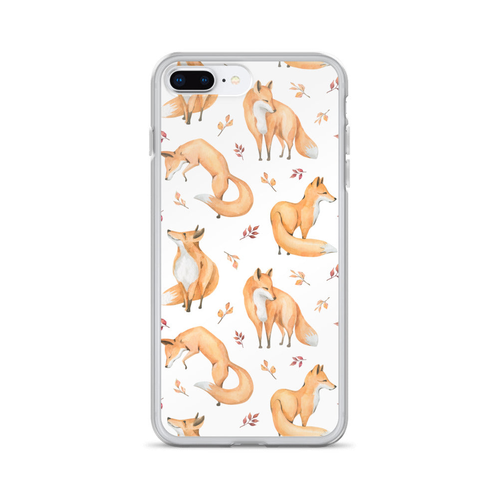 Woodland Foxes iPhone Case