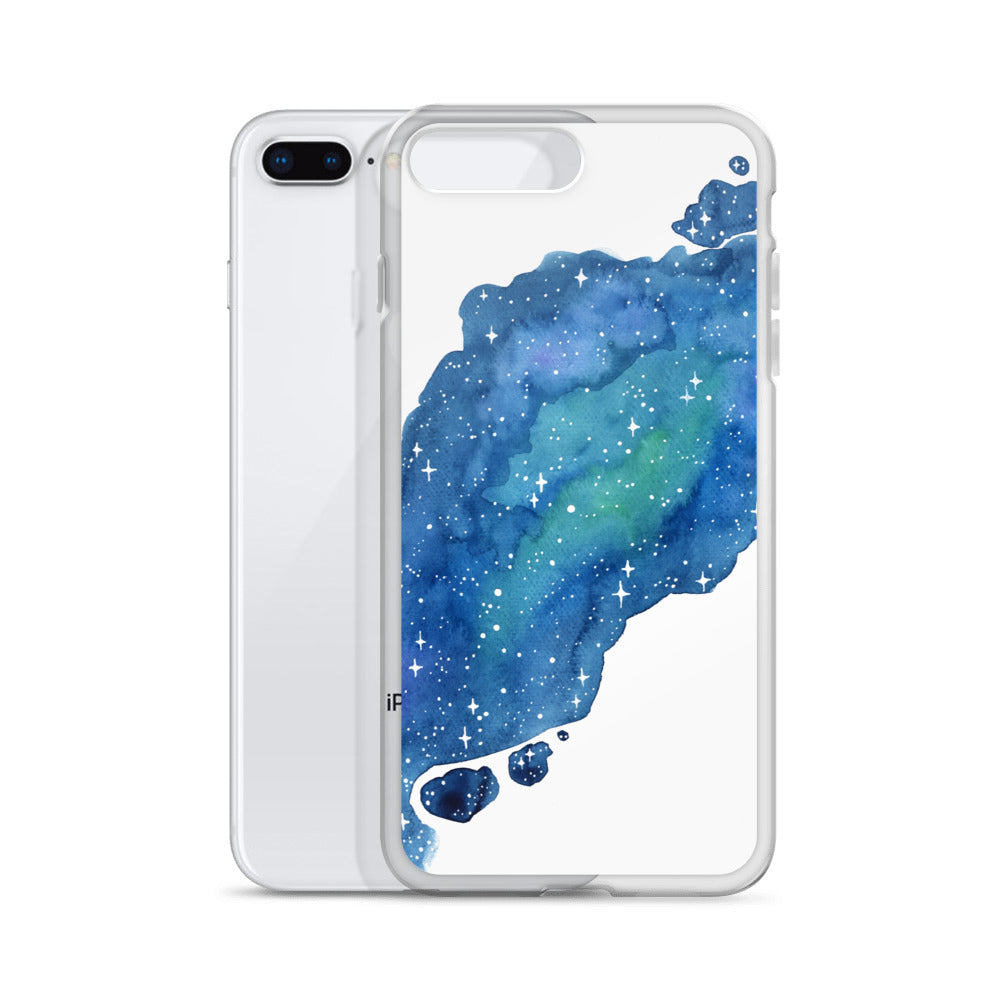 Watercolor Galaxy Aurora iPhone Case