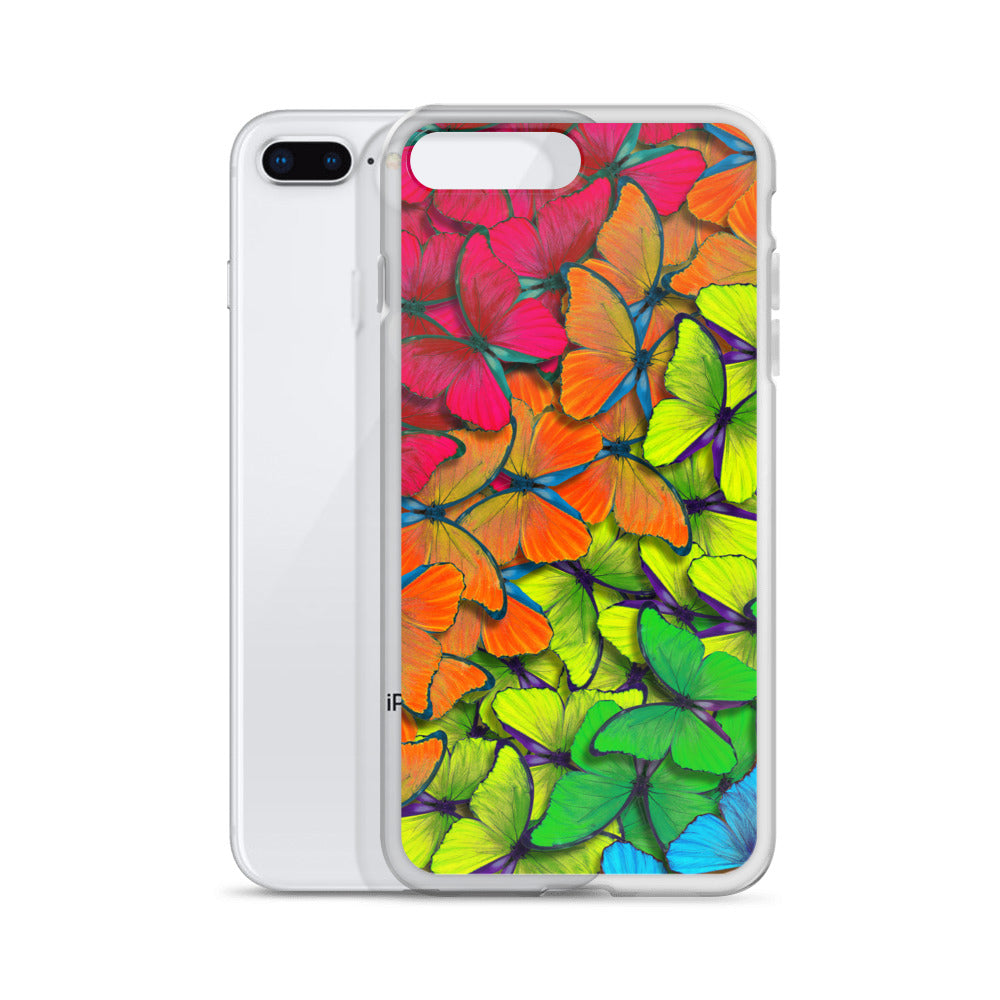 Rainbow Butterflies iPhone Case