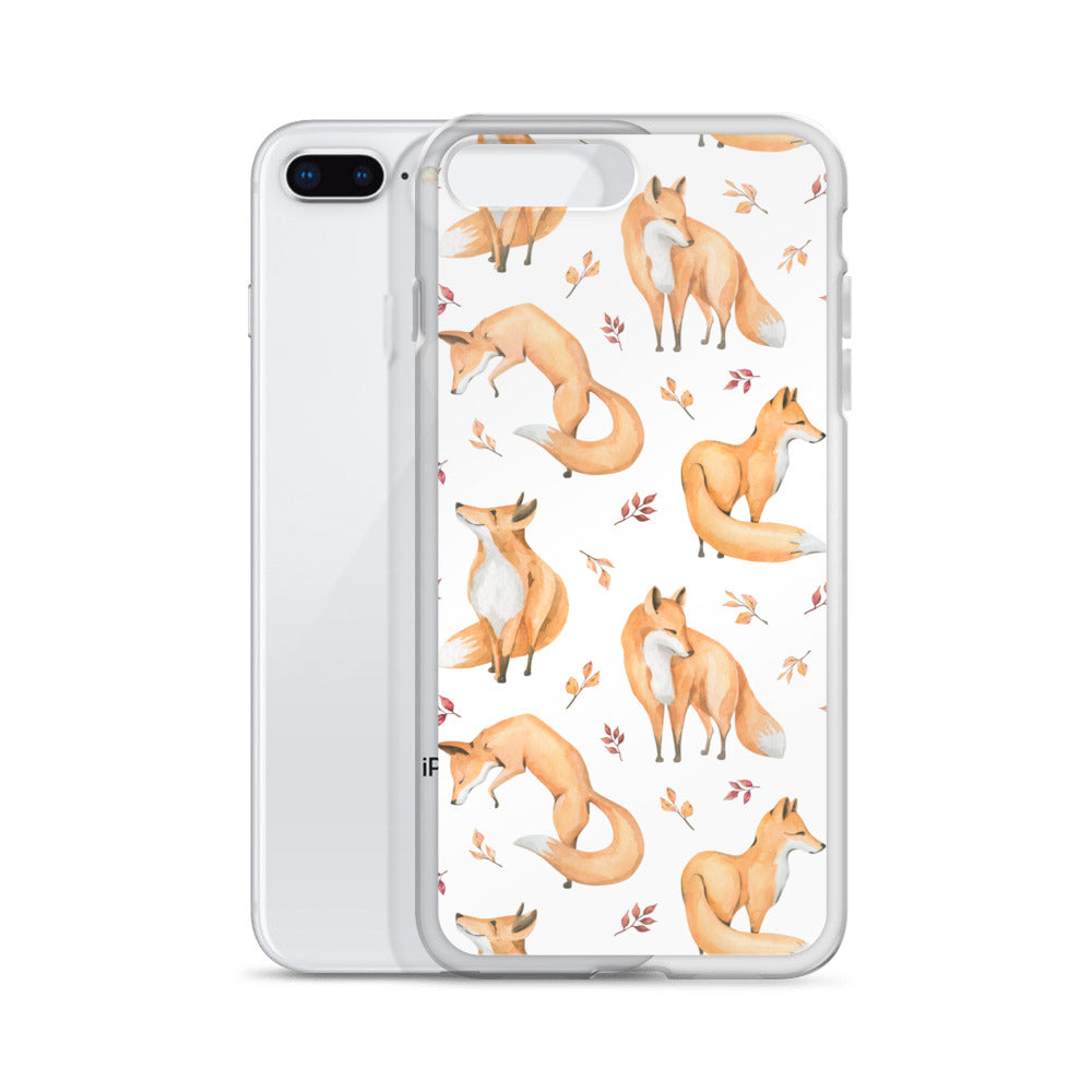 Woodland Foxes iPhone Case