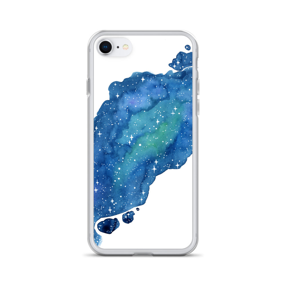 Watercolor Galaxy Aurora iPhone Case