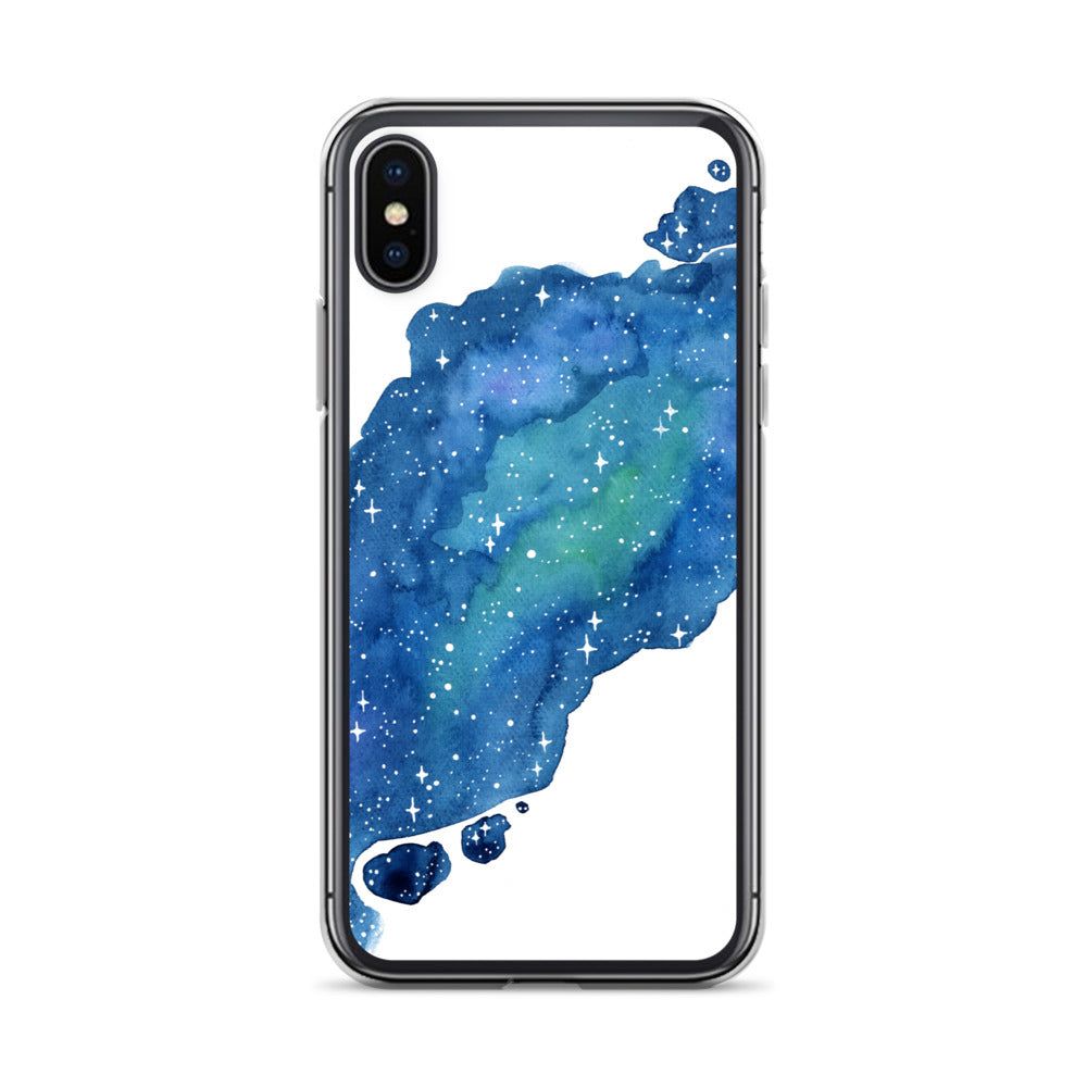 Watercolor Galaxy Aurora iPhone Case