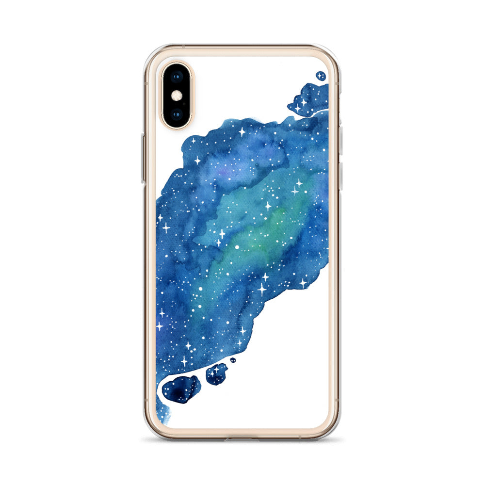 Watercolor Galaxy Aurora iPhone Case