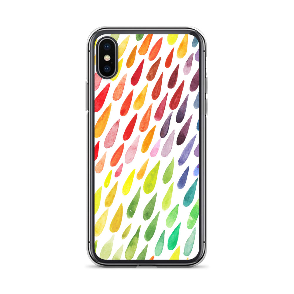 Colorful Raindrops iPhone Case