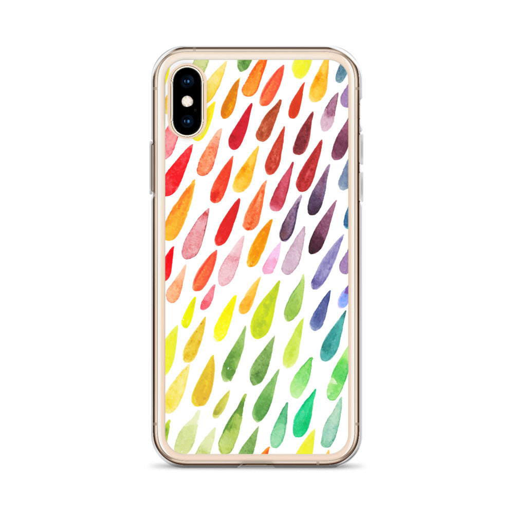 Colorful Raindrops iPhone Case