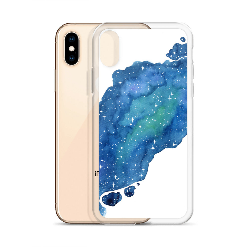 Watercolor Galaxy Aurora iPhone Case