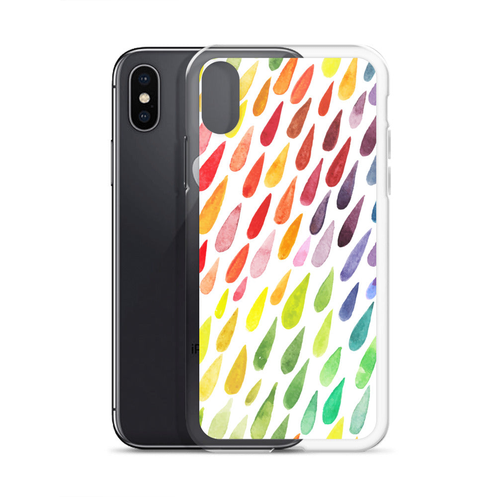 Colorful Raindrops iPhone Case