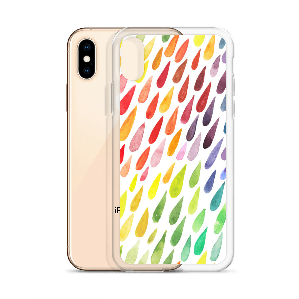 Colorful Raindrops iPhone Case